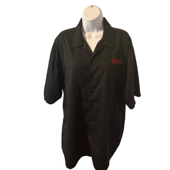 American Chopper black and red short sleeve button up size XL shirt - Picture 1 of 7